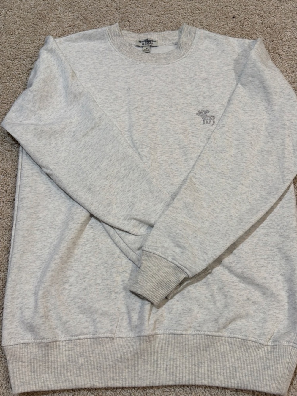 SHEIN Light Gray Crewneck Sweater